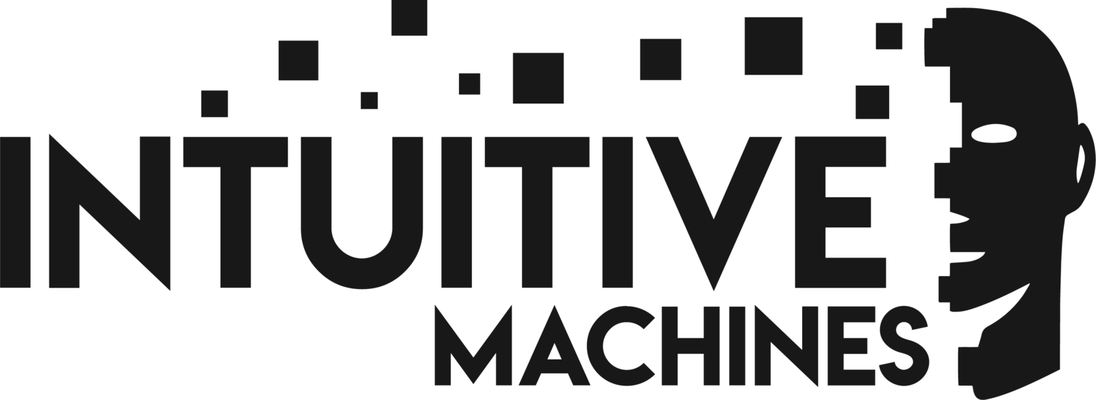 Intuitive Machines logo with pixelated design.